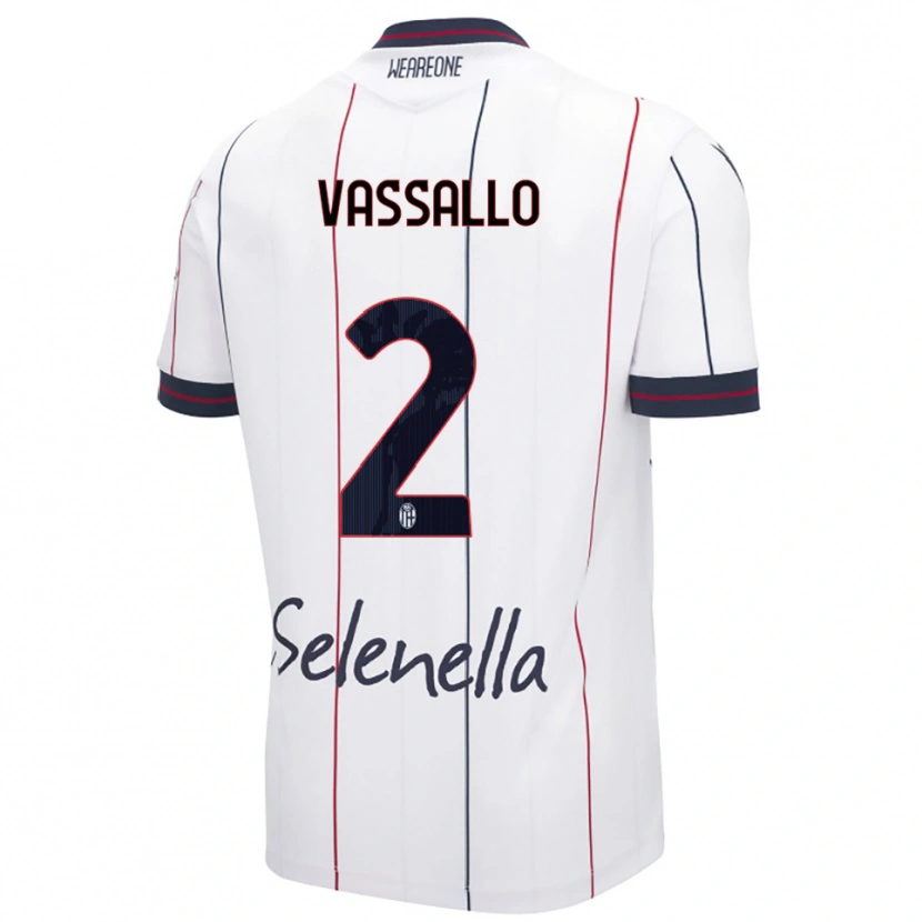 Danxen Herren Giacomo Vassallo #2 Weiß Königsblau Auswärtstrikot Trikot 2025/26 T-Shirt Österreich