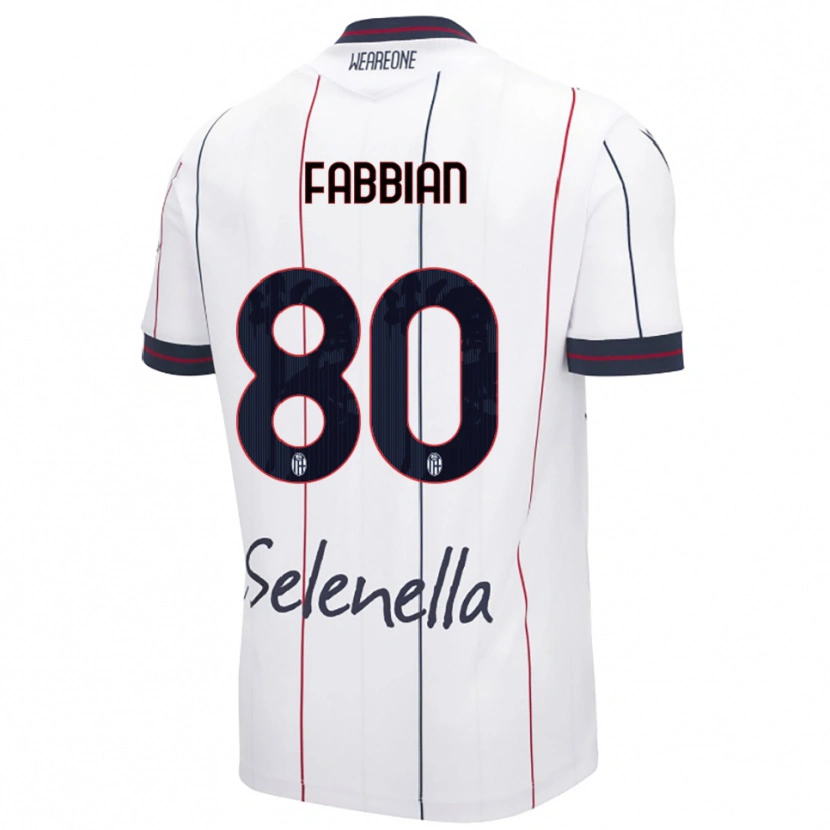 Danxen Herren Giovanni Fabbian #80 Weiß Königsblau Auswärtstrikot Trikot 2025/26 T-Shirt Österreich