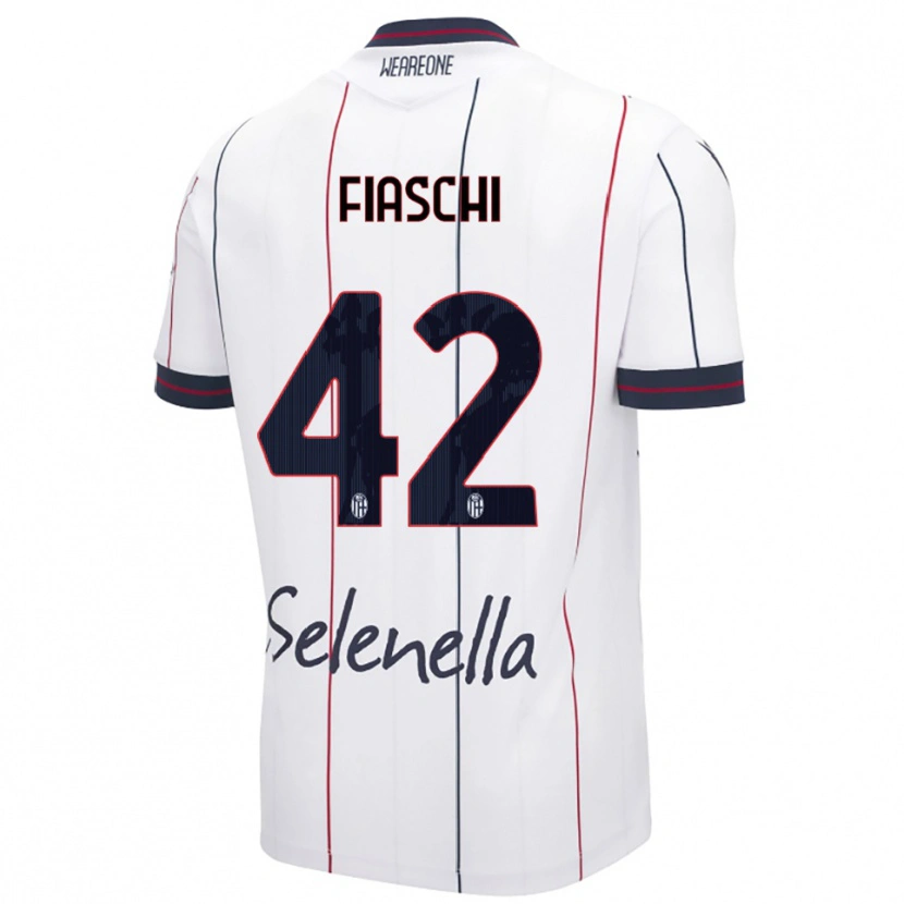 Danxen Herren Marco Fiaschi #42 Weiß Königsblau Auswärtstrikot Trikot 2025/26 T-Shirt Österreich