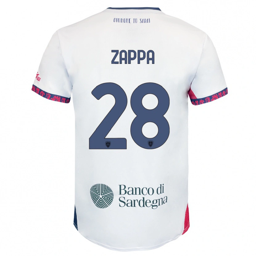 Danxen Herren Gabriele Zappa #28 Weiß Marineblau Rot Auswärtstrikot Trikot 2025/26 T-Shirt Österreich