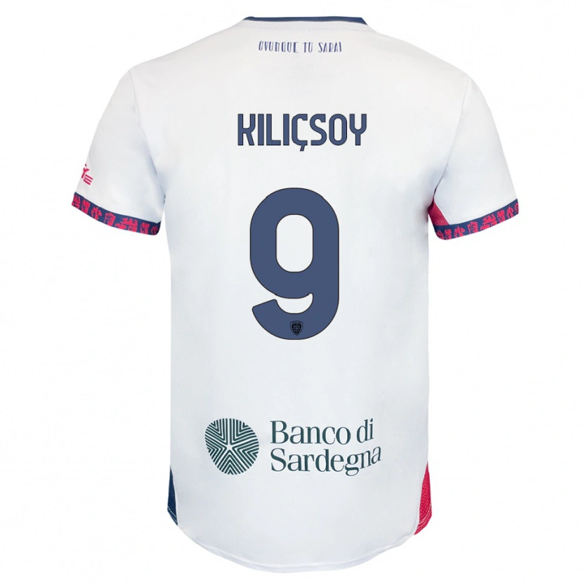 Danxen Herren Semih Kılıçsoy #9 Weiß Marineblau Rot Auswärtstrikot Trikot 2025/26 T-Shirt Österreich