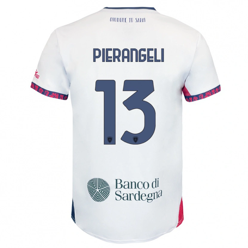Danxen Herren Luis Pierangeli #13 Weiß Marineblau Rot Auswärtstrikot Trikot 2025/26 T-Shirt Österreich