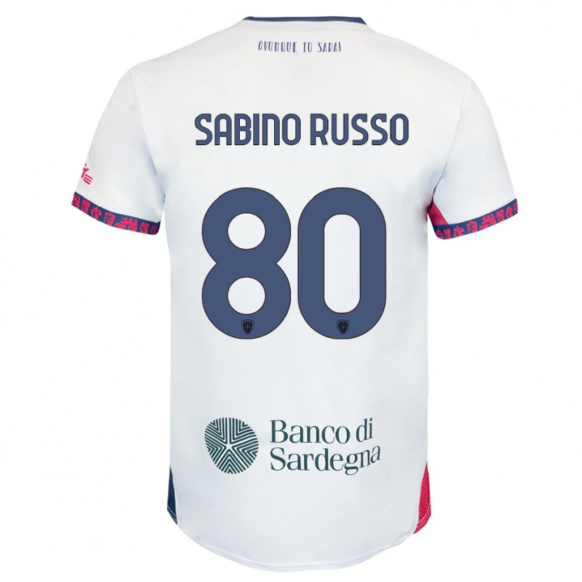 Danxen Herren Alessandro Sabino Russo #80 Weiß Marineblau Rot Auswärtstrikot Trikot 2025/26 T-Shirt Österreich