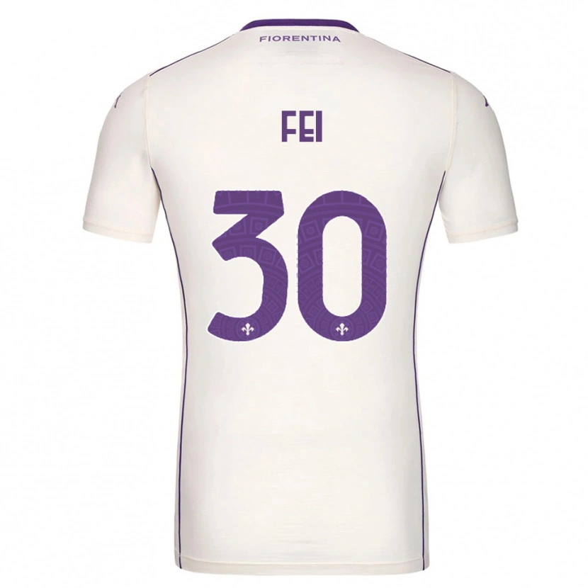Danxen Herren Gianmaria Fei #30 Weiß Lila Rot Auswärtstrikot Trikot 2025/26 T-Shirt Österreich