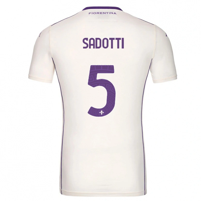 Danxen Herren Edoardo Sadotti #5 Weiß Lila Rot Auswärtstrikot Trikot 2025/26 T-Shirt Österreich