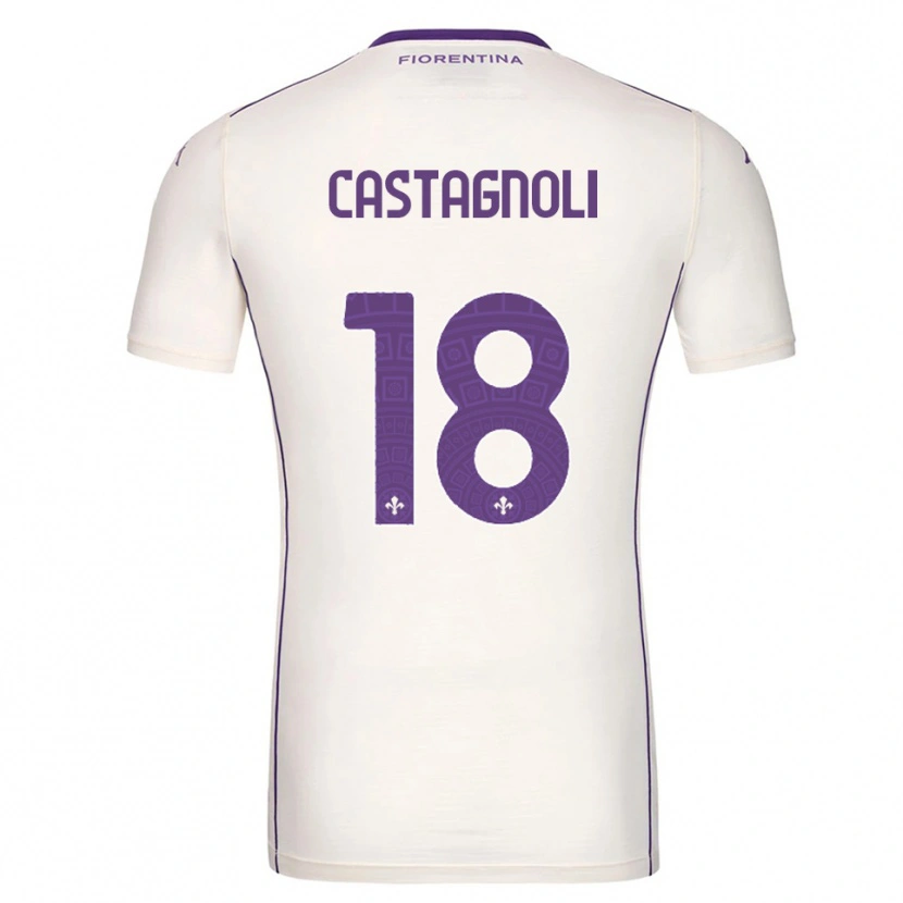 Danxen Herren Filippo Castagnoli #18 Weiß Lila Rot Auswärtstrikot Trikot 2025/26 T-Shirt Österreich