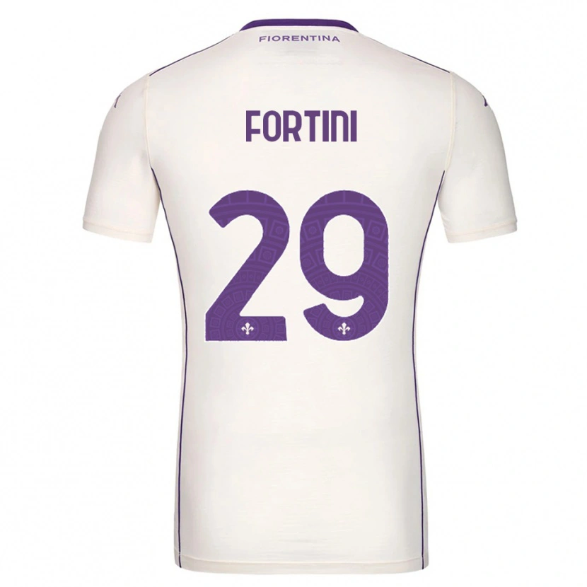 Danxen Herren Niccolò Fortini #29 Weiß Lila Rot Auswärtstrikot Trikot 2025/26 T-Shirt Österreich