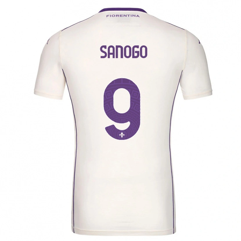 Danxen Herren Bassidy Sanogo #9 Weiß Lila Rot Auswärtstrikot Trikot 2025/26 T-Shirt Österreich