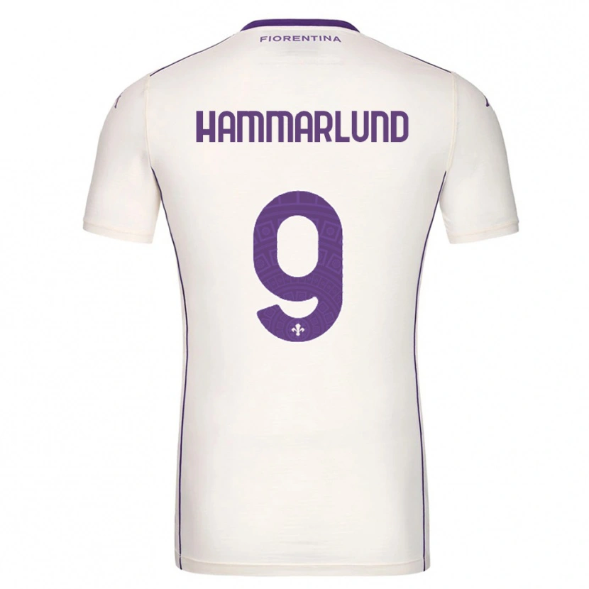 Danxen Herren Pauline Hammarlund #9 Weiß Lila Rot Auswärtstrikot Trikot 2025/26 T-Shirt Österreich