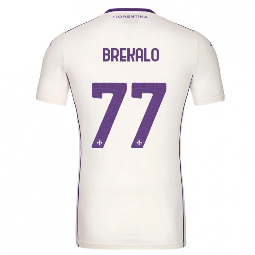 Danxen Herren Josip Brekalo #77 Weiß Lila Rot Auswärtstrikot Trikot 2025/26 T-Shirt Österreich