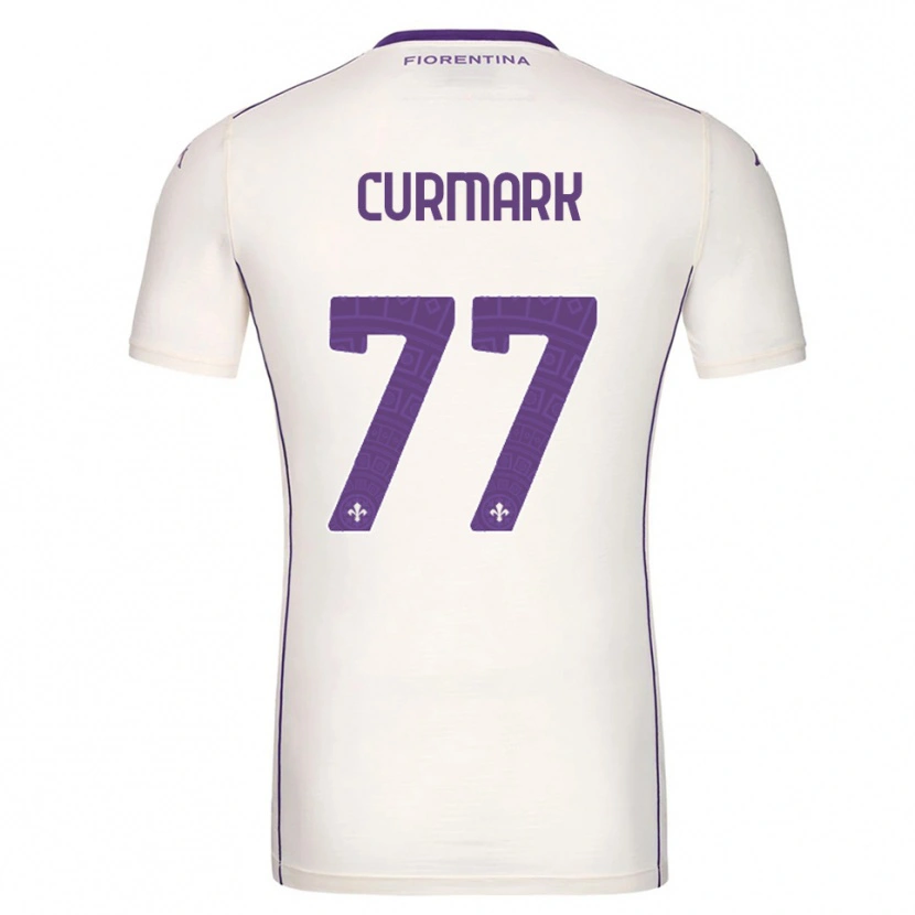 Danxen Herren Filippa Curmark #77 Weiß Lila Rot Auswärtstrikot Trikot 2025/26 T-Shirt Österreich