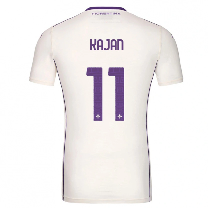 Danxen Herren Zsanett Kaján #11 Weiß Lila Rot Auswärtstrikot Trikot 2025/26 T-Shirt Österreich