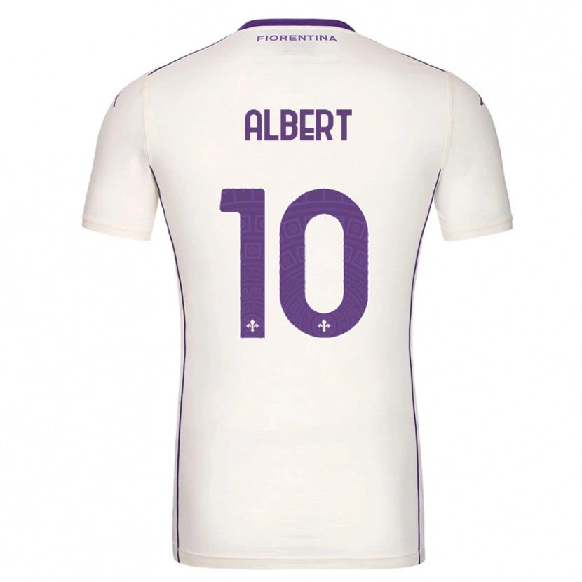 Danxen Herren Albert Gudmundsson #10 Weiß Lila Rot Auswärtstrikot Trikot 2025/26 T-Shirt Österreich