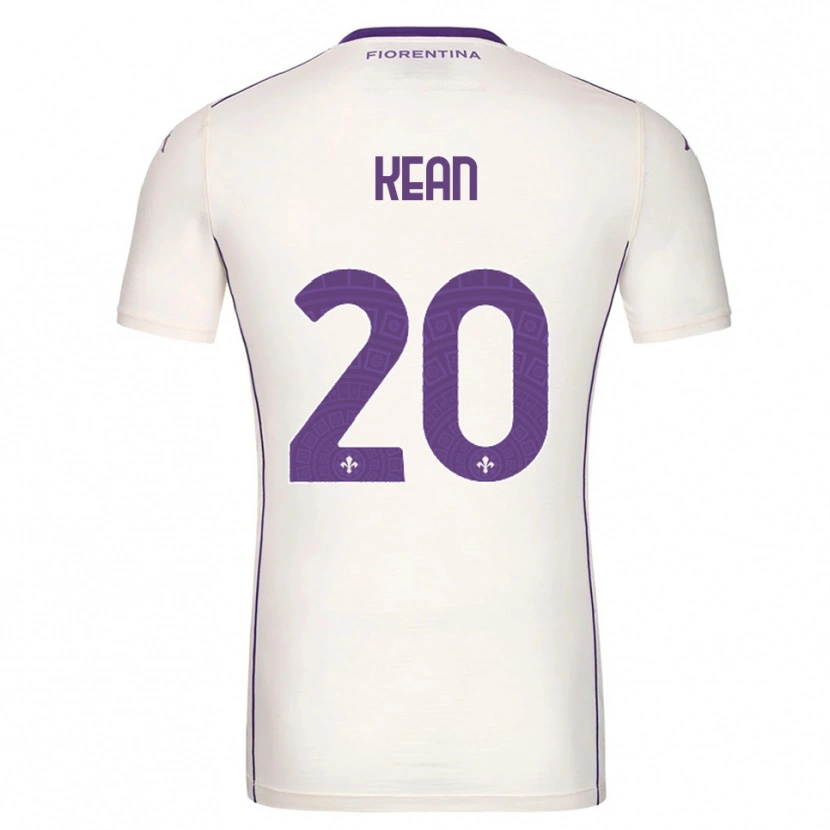 Danxen Herren Moise Kean #20 Weiß Lila Rot Auswärtstrikot Trikot 2025/26 T-Shirt Österreich