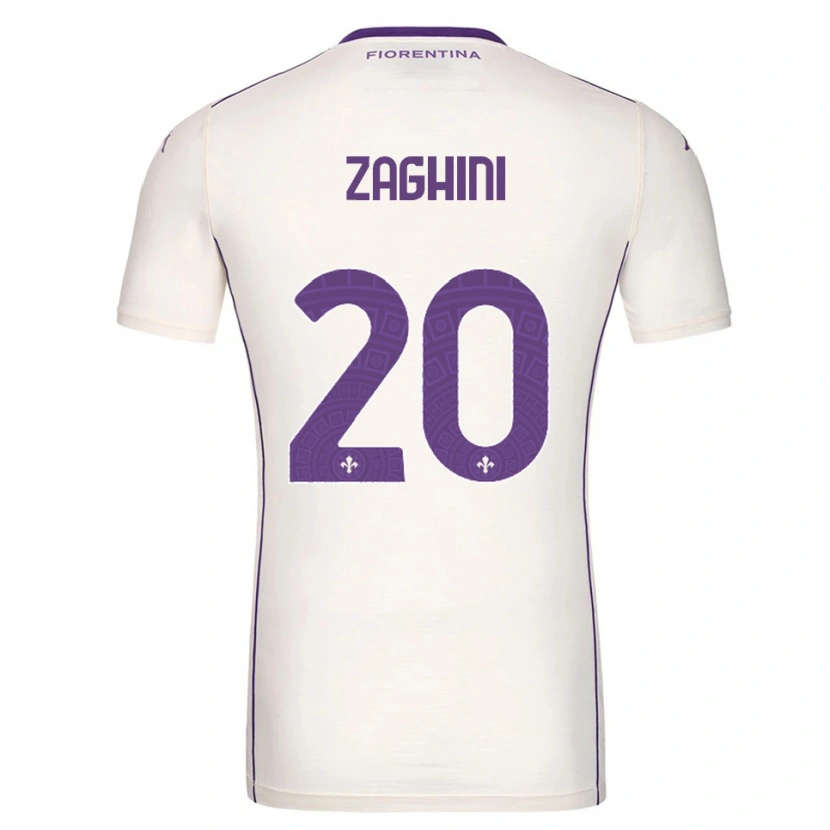 Danxen Herren Alice Zaghini #20 Weiß Lila Rot Auswärtstrikot Trikot 2025/26 T-Shirt Österreich