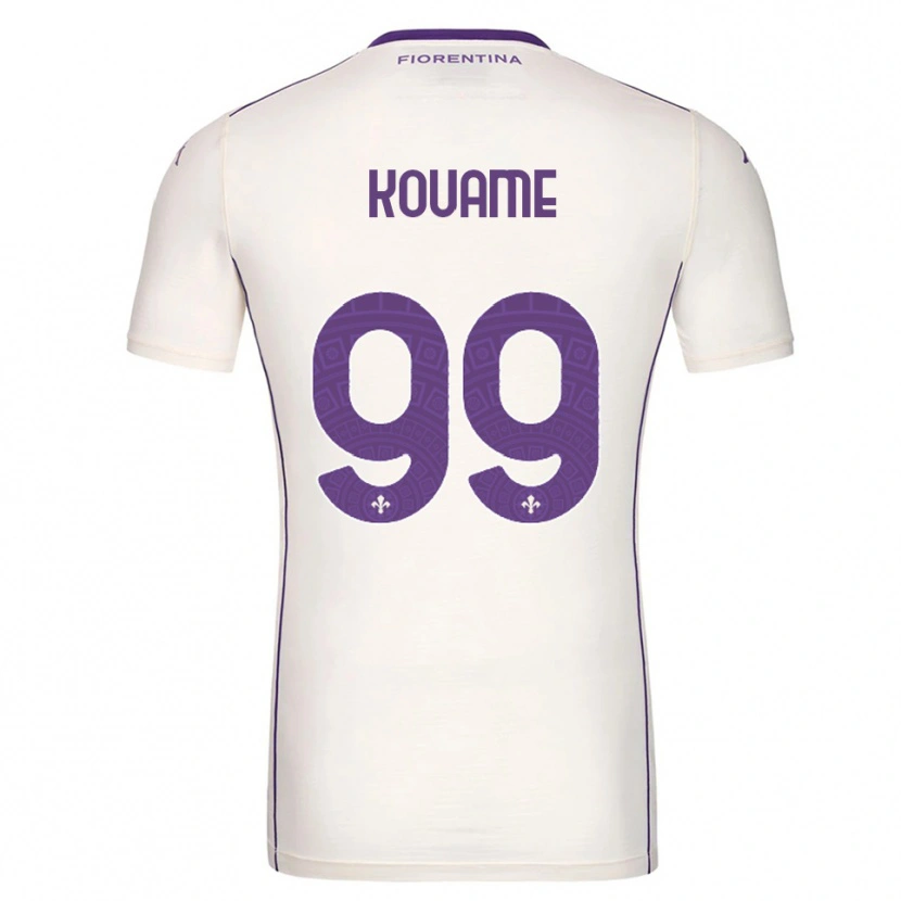 Danxen Herren Christian Kouamé #99 Weiß Lila Rot Auswärtstrikot Trikot 2025/26 T-Shirt Österreich