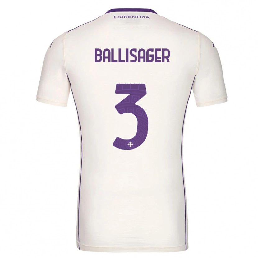 Danxen Herren Stine Ballisager Pedersen #3 Weiß Lila Rot Auswärtstrikot Trikot 2025/26 T-Shirt Österreich