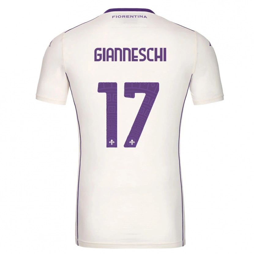 Danxen Herren Noah Gianneschi #17 Weiß Lila Rot Auswärtstrikot Trikot 2025/26 T-Shirt Österreich