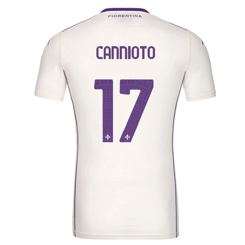 Danxen Herren Andrea Cannioto #17 Weiß Lila Rot Auswärtstrikot Trikot 2025/26 T-Shirt Österreich