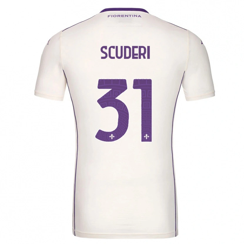 Danxen Herren Giulio Scuderi #31 Weiß Lila Rot Auswärtstrikot Trikot 2025/26 T-Shirt Österreich