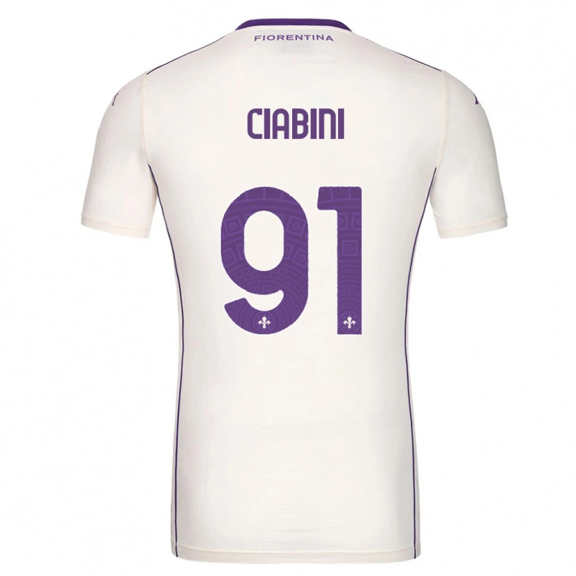 Danxen Herren Giulia Ciabini #91 Weiß Lila Rot Auswärtstrikot Trikot 2025/26 T-Shirt Österreich