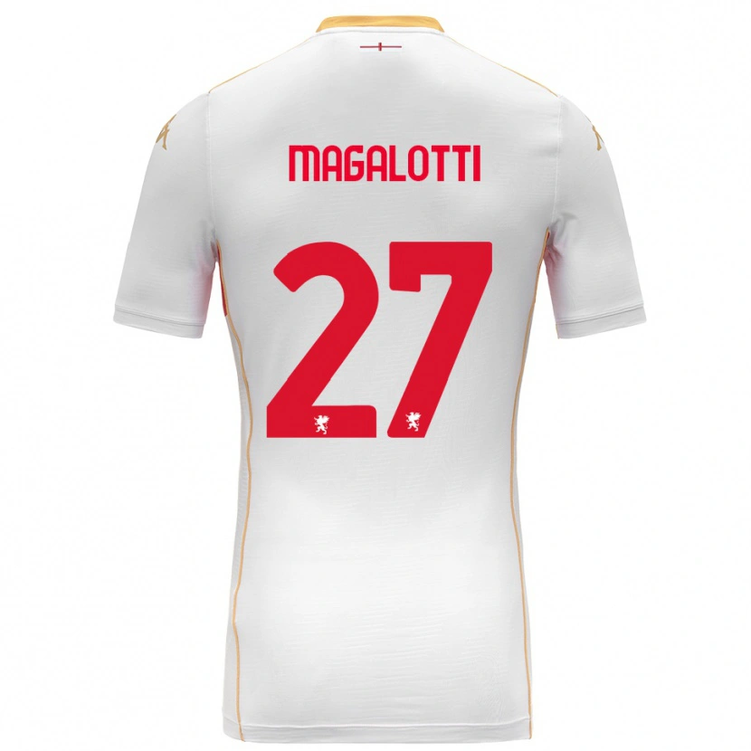 Danxen Herren Gabriele Magalotti #27 Weiß Rot Auswärtstrikot Trikot 2025/26 T-Shirt Österreich