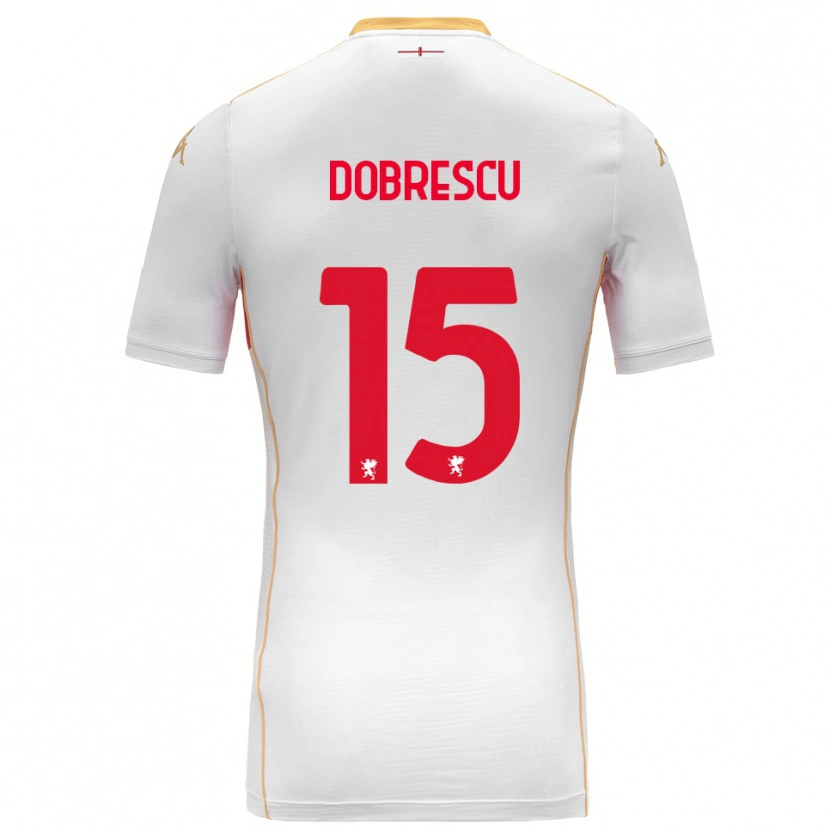 Danxen Herren Ianis Dobrescu #15 Weiß Rot Auswärtstrikot Trikot 2025/26 T-Shirt Österreich