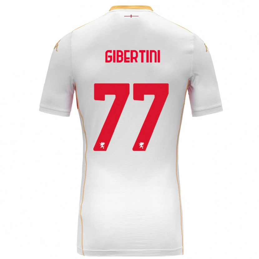 Danxen Herren Matteo Gibertini #77 Weiß Rot Auswärtstrikot Trikot 2025/26 T-Shirt Österreich