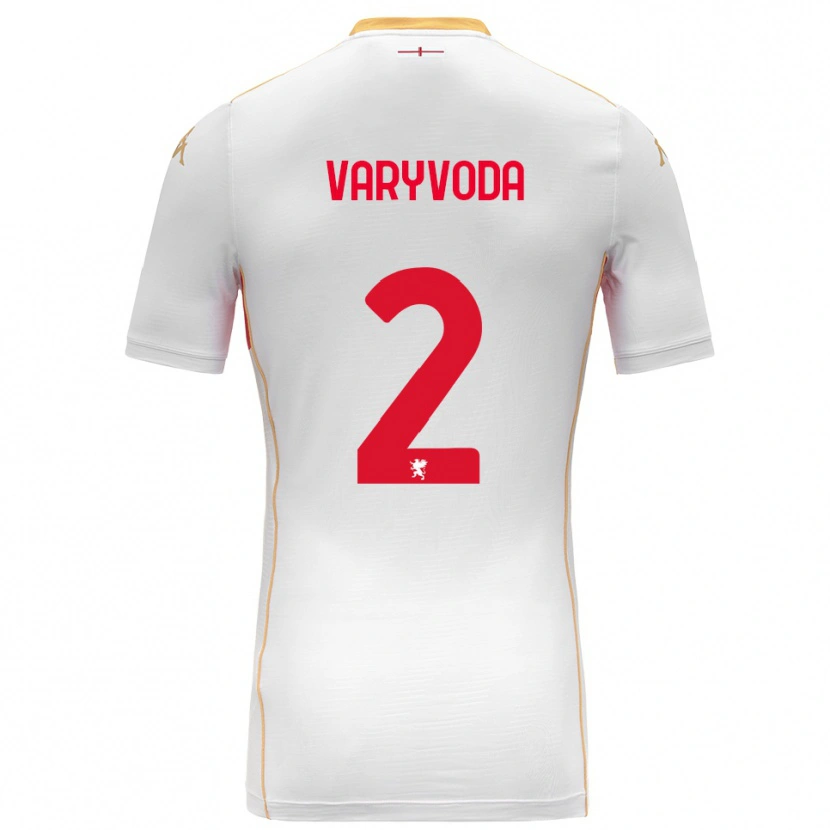 Danxen Herren Dmytro Varyvoda #2 Weiß Rot Auswärtstrikot Trikot 2025/26 T-Shirt Österreich