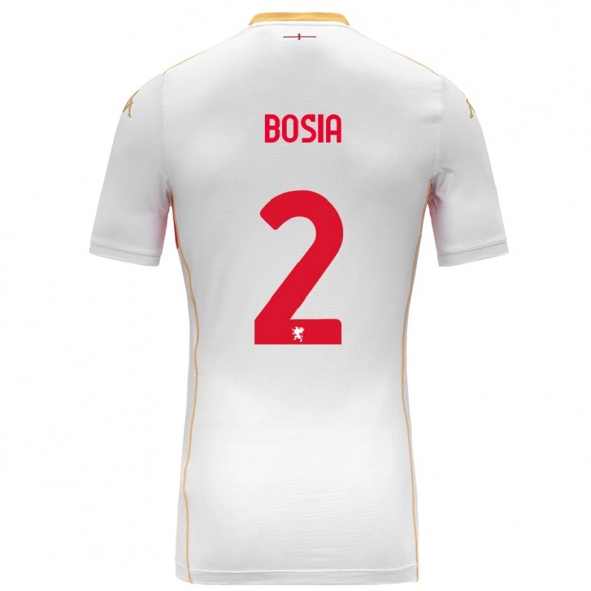Danxen Herren Davide Bosia #2 Weiß Rot Auswärtstrikot Trikot 2025/26 T-Shirt Österreich