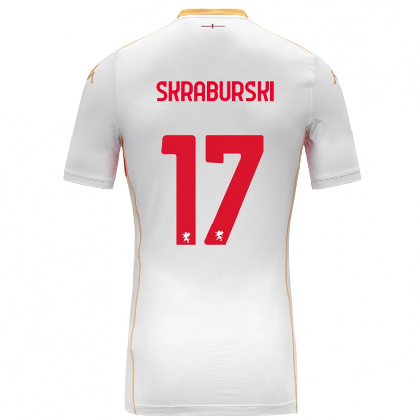 Danxen Herren Borys Skraburski #17 Weiß Rot Auswärtstrikot Trikot 2025/26 T-Shirt Österreich