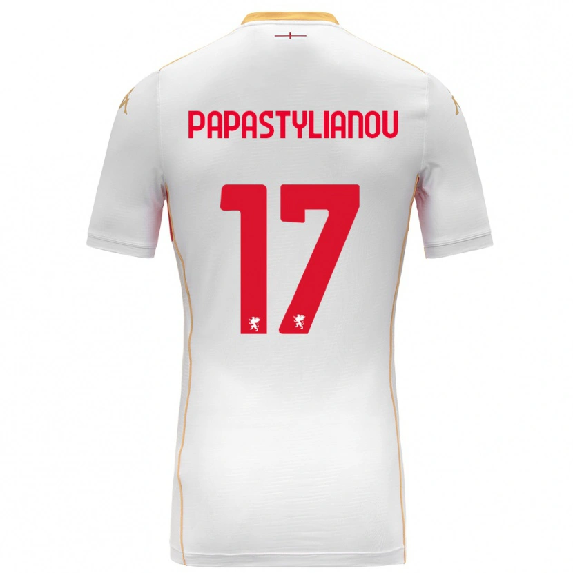 Danxen Herren Lysandros Andreas Papastylianou #17 Weiß Rot Auswärtstrikot Trikot 2025/26 T-Shirt Österreich