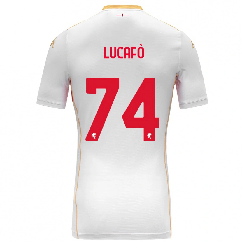 Danxen Herren Sara Lucafò #74 Weiß Rot Auswärtstrikot Trikot 2025/26 T-Shirt Österreich