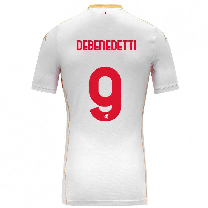 Danxen Herren Alessandro Debenedetti #9 Weiß Rot Auswärtstrikot Trikot 2025/26 T-Shirt Österreich