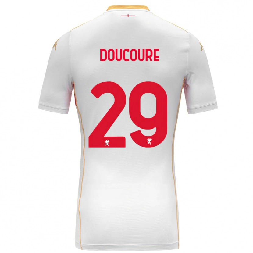 Danxen Herren Mamedi Doucouré #29 Weiß Rot Auswärtstrikot Trikot 2025/26 T-Shirt Österreich