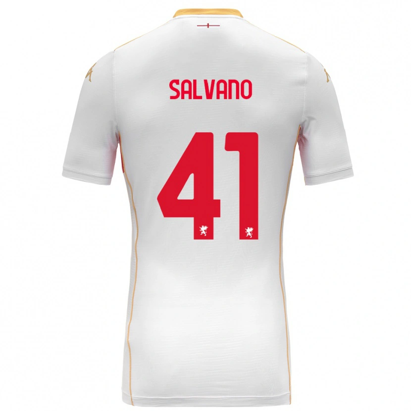 Danxen Herren Daniele Salvano #41 Weiß Rot Auswärtstrikot Trikot 2025/26 T-Shirt Österreich