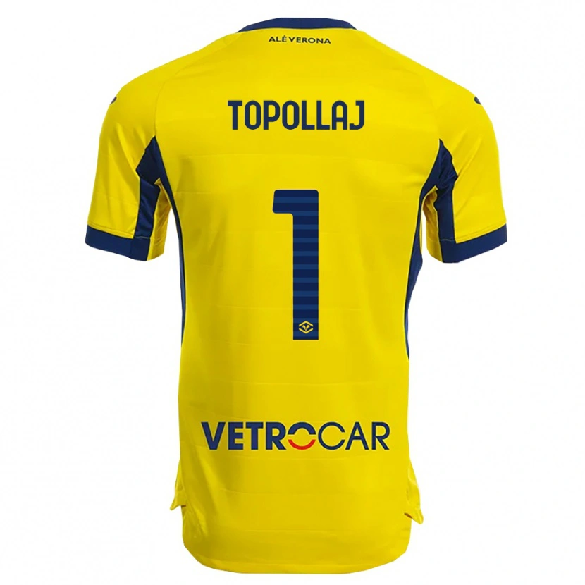 Danxen Herren Mark Topollaj #1 Gelb Marineblau Auswärtstrikot Trikot 2025/26 T-Shirt Österreich