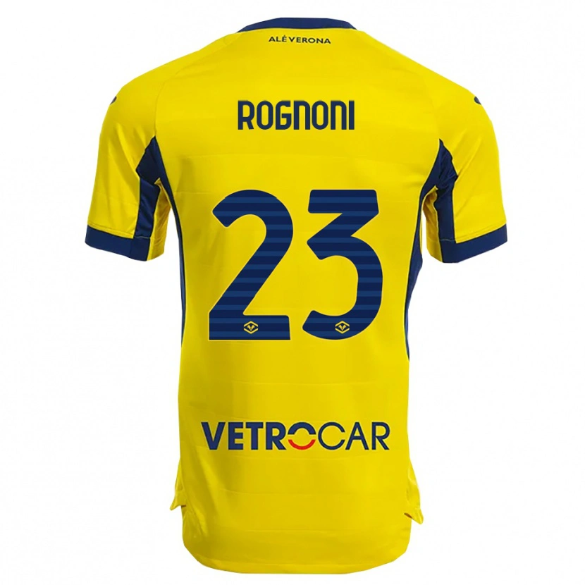 Danxen Herren Alessia Rognoni #23 Gelb Marineblau Auswärtstrikot Trikot 2025/26 T-Shirt Österreich