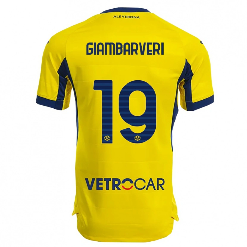 Danxen Herren Mattia Giambarveri #19 Gelb Marineblau Auswärtstrikot Trikot 2025/26 T-Shirt Österreich