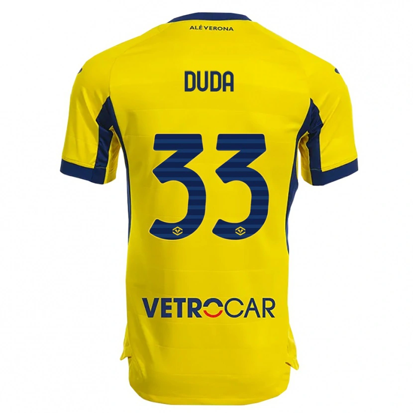 Danxen Herren Ondrej Duda #33 Gelb Marineblau Auswärtstrikot Trikot 2025/26 T-Shirt Österreich