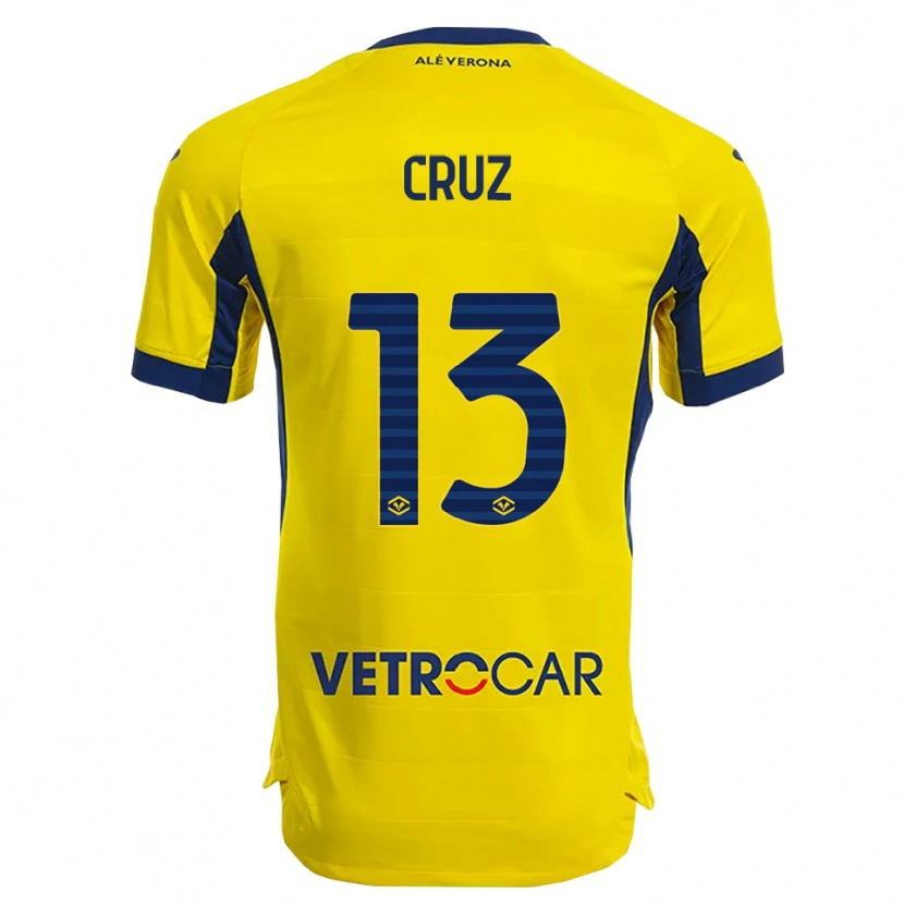 Danxen Herren Juan Manuel Cruz #13 Gelb Marineblau Auswärtstrikot Trikot 2025/26 T-Shirt Österreich