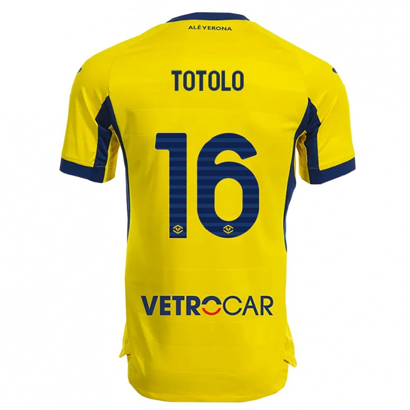Danxen Herren Maddalena Totolo #16 Gelb Marineblau Auswärtstrikot Trikot 2025/26 T-Shirt Österreich