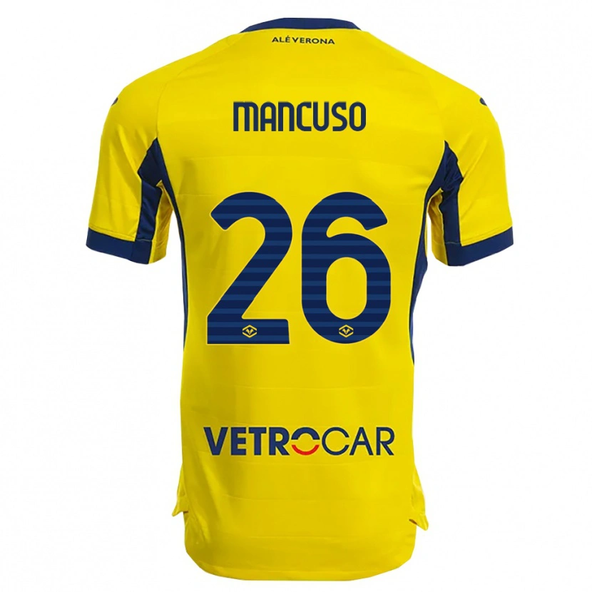 Danxen Herren Giulia Mancuso #26 Gelb Marineblau Auswärtstrikot Trikot 2025/26 T-Shirt Österreich