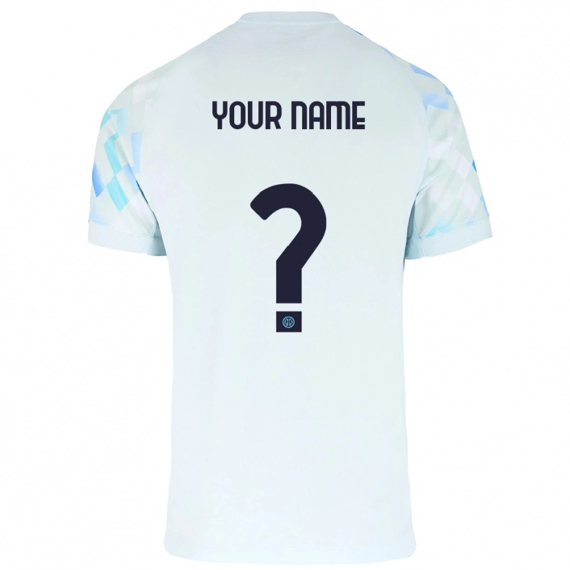 Danxen Herren Ihren Namen #0 Weiß Blau Auswärtstrikot Trikot 2025/26 T-Shirt Österreich
