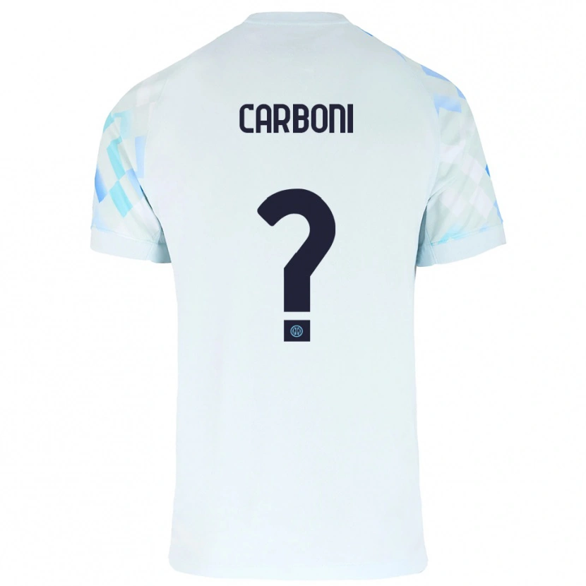Danxen Herren Cristiano Carboni #0 Weiß Blau Auswärtstrikot Trikot 2025/26 T-Shirt Österreich