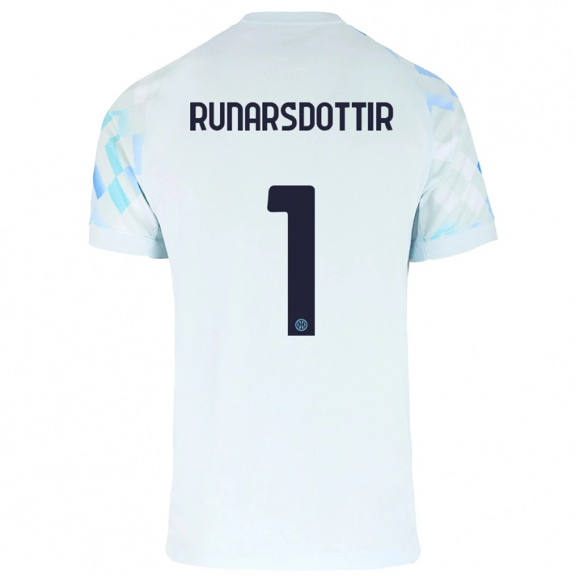 Danxen Herren Cecilía Rán Rúnarsdóttir #1 Weiß Blau Auswärtstrikot Trikot 2025/26 T-Shirt Österreich