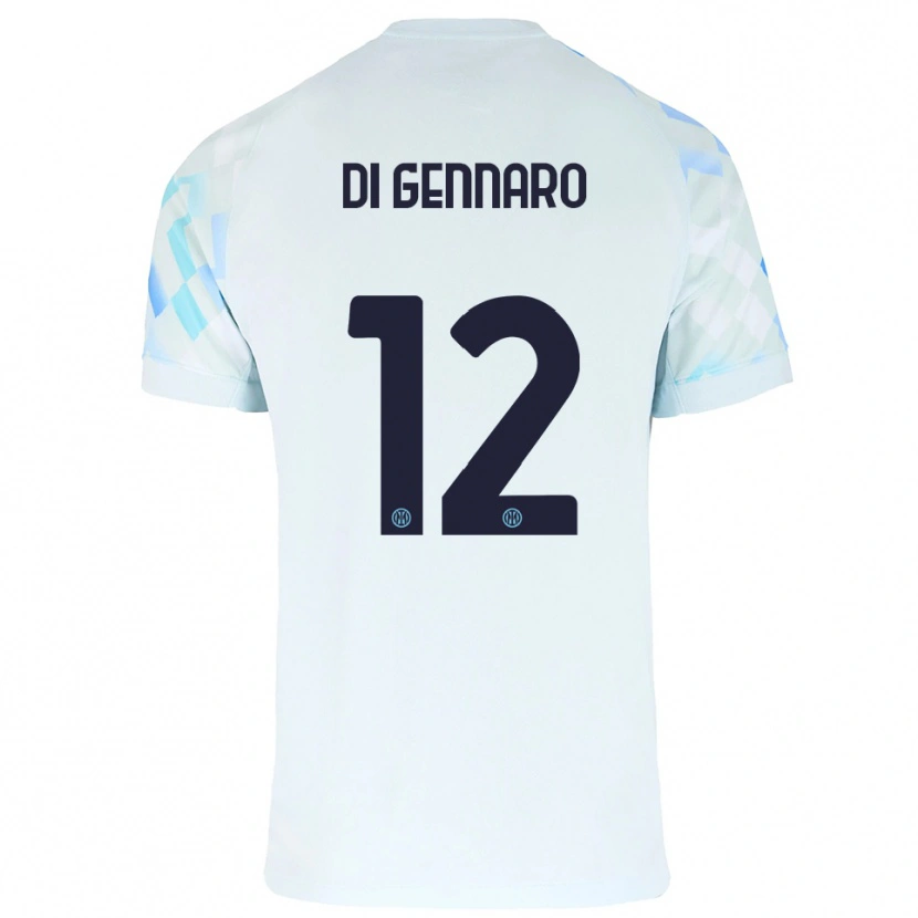 Danxen Herren Raffaele Di Gennaro #12 Weiß Blau Auswärtstrikot Trikot 2025/26 T-Shirt Österreich