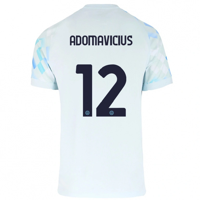 Danxen Herren Henrikas Adomavicius #12 Weiß Blau Auswärtstrikot Trikot 2025/26 T-Shirt Österreich
