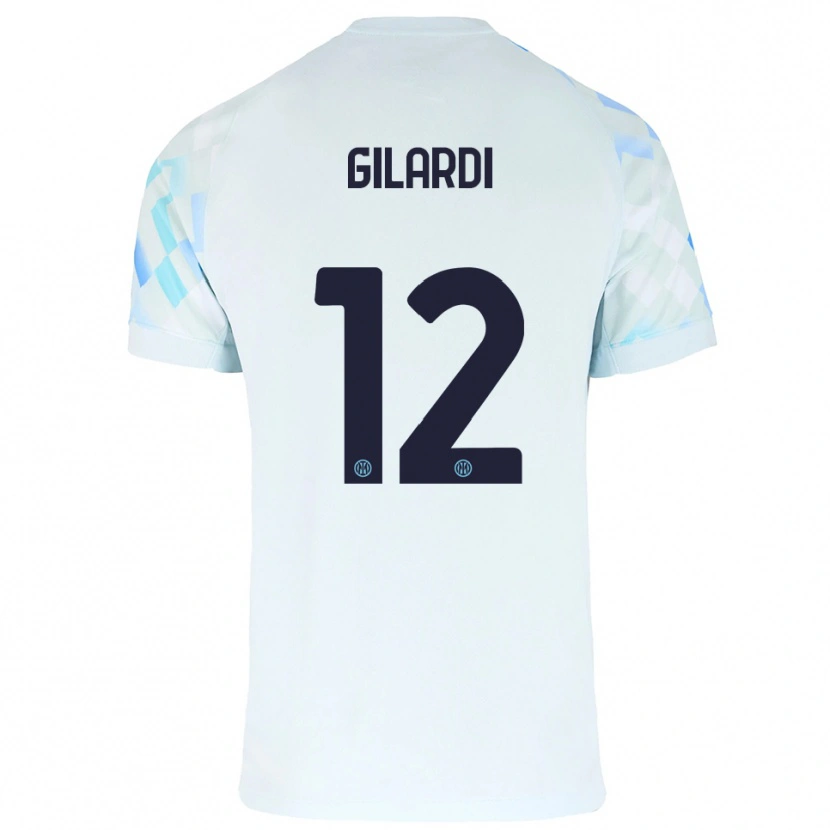 Danxen Herren Astrid Gilardi #12 Weiß Blau Auswärtstrikot Trikot 2025/26 T-Shirt Österreich