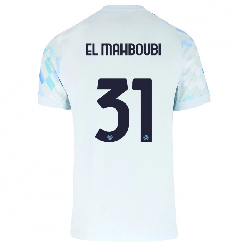 Danxen Herren Anas El Mahboubi #31 Weiß Blau Auswärtstrikot Trikot 2025/26 T-Shirt Österreich